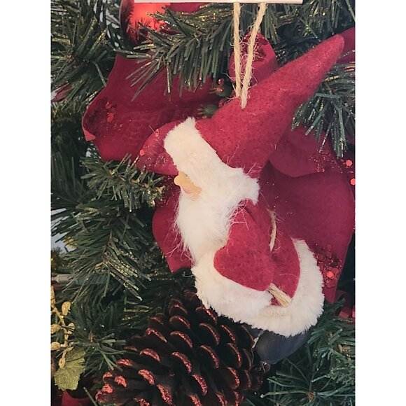 Old World Christmas Santa Claus Fur Coats Standing Ornament 5" Tall Plastic - Picture 8 of 11